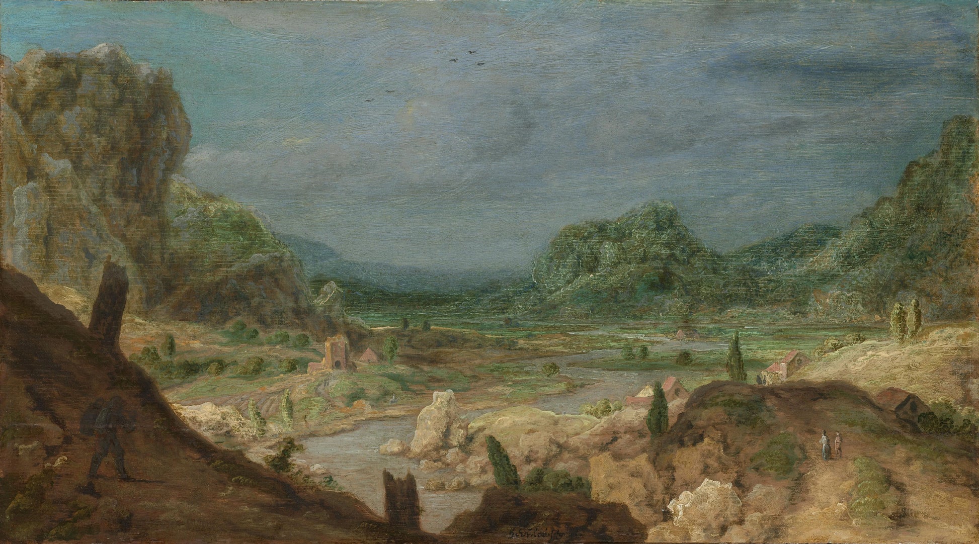 River valley – Hercules Segers Vintage Landscape Art Print | Wall Art Poster