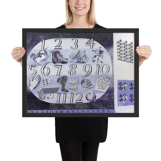 Design for a Handerchief by Eric Ravilious, Framed poster