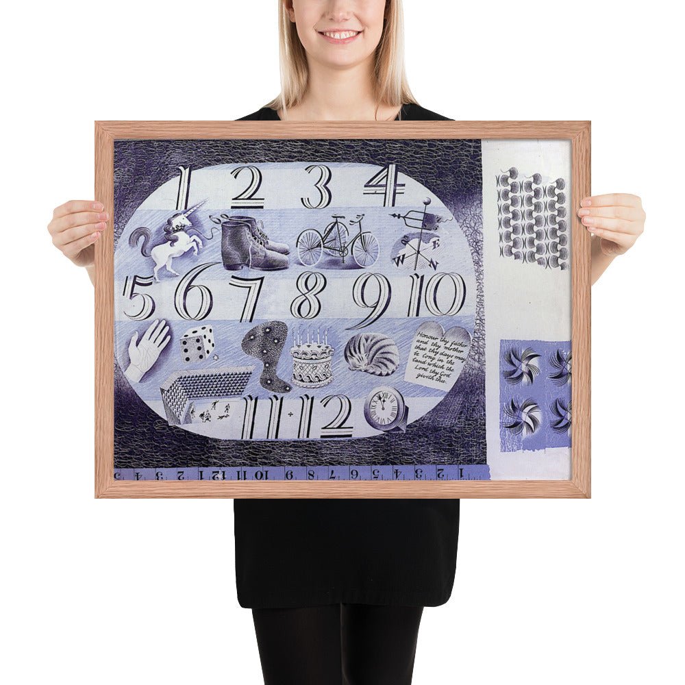 Design for a Handerchief by Eric Ravilious, Framed poster