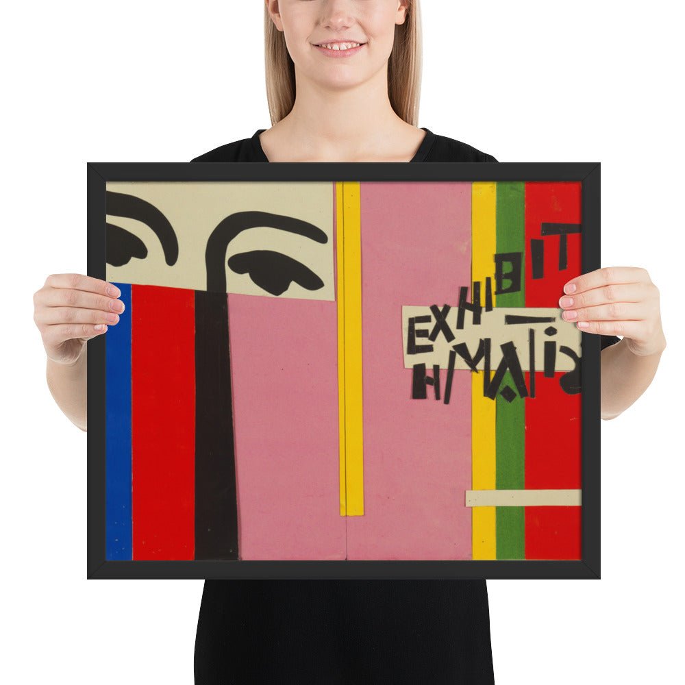 Design for cover of Exhibition H. Matisse by Henri Matisse, Framed poster