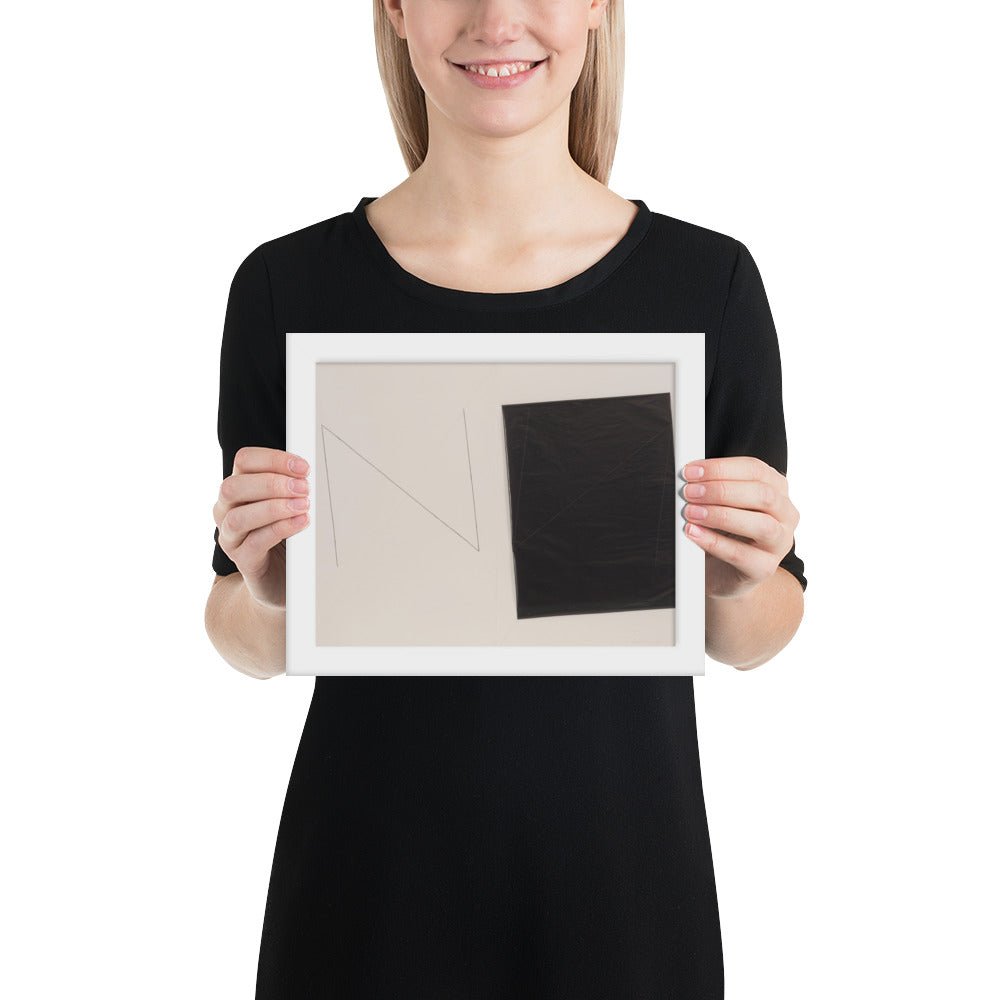 Drawing Which Makes Itself by Dorothea Rockburne, Framed poster