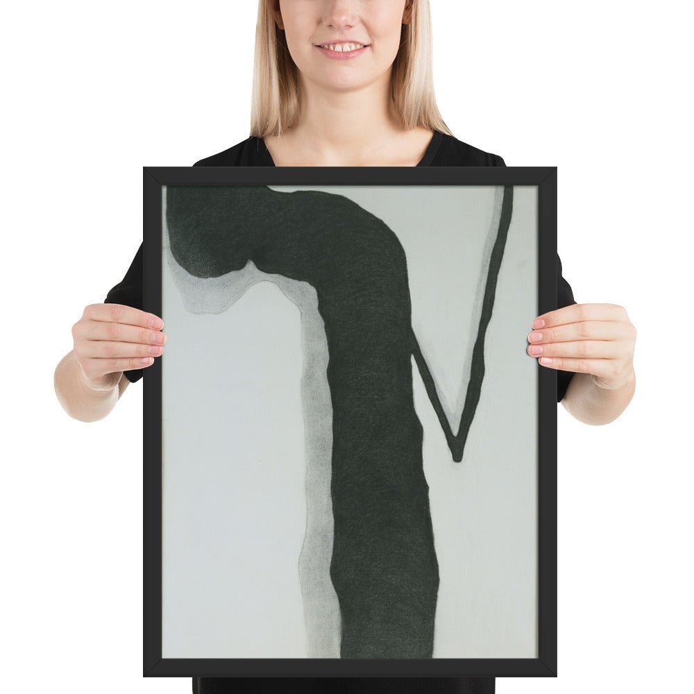 Drawing X by Georgia O'Keeffe, Framed poster