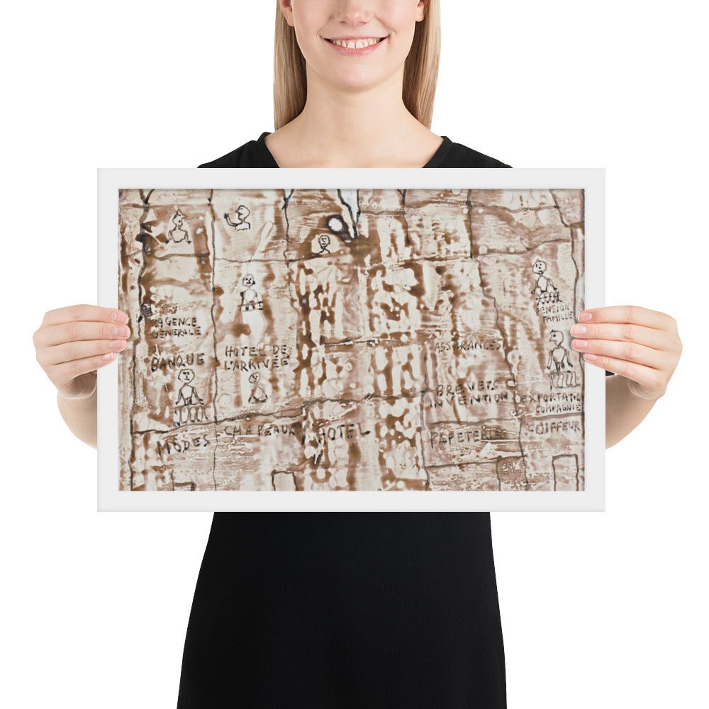 Facade by Jean Dubuffet, Framed poster