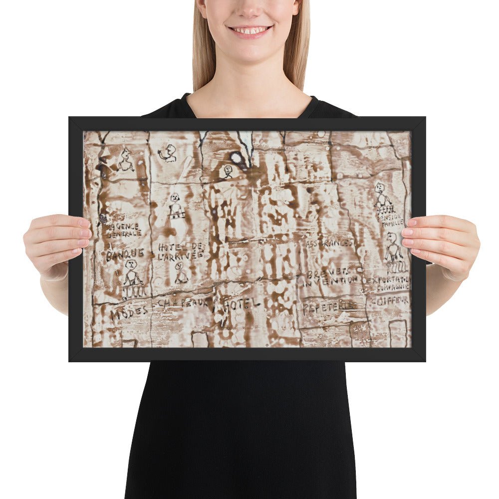 Facade by Jean Dubuffet, Framed poster