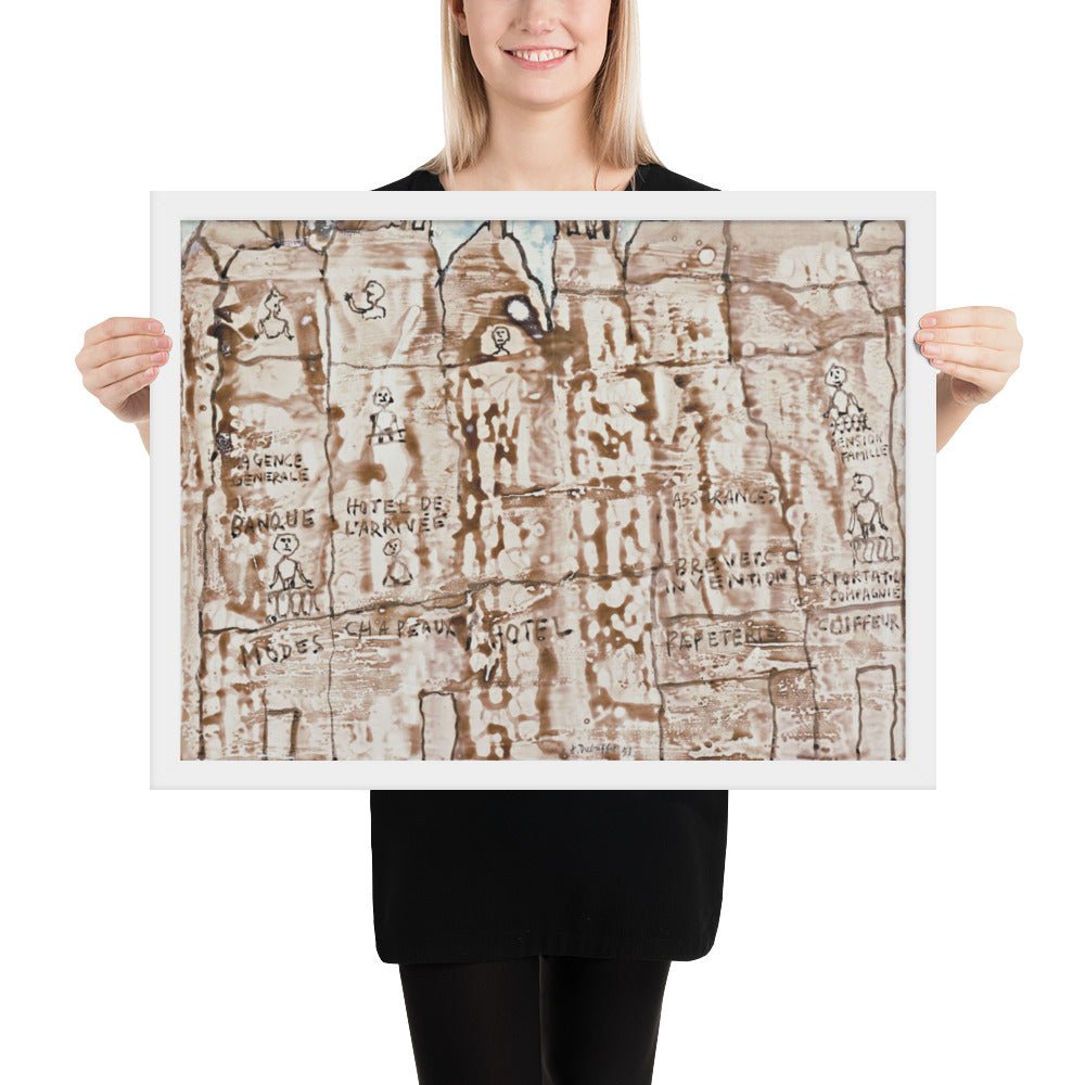 Facade by Jean Dubuffet, Framed poster