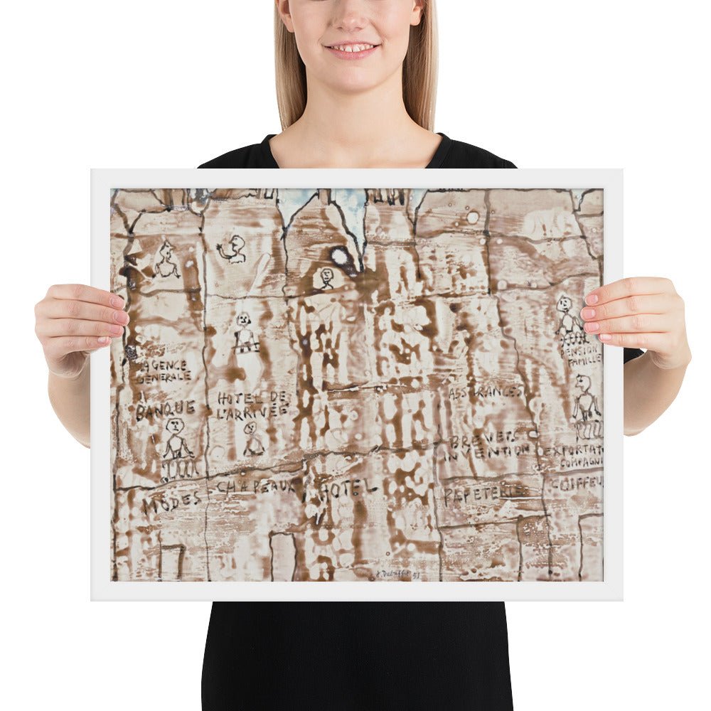 Facade by Jean Dubuffet, Framed poster