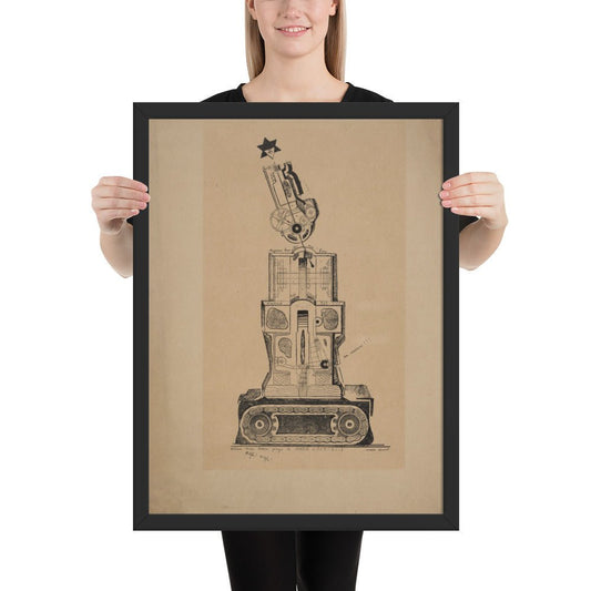 Farewell My Beautiful Land of Marie Laurencin by Max Ernst, Framed poster