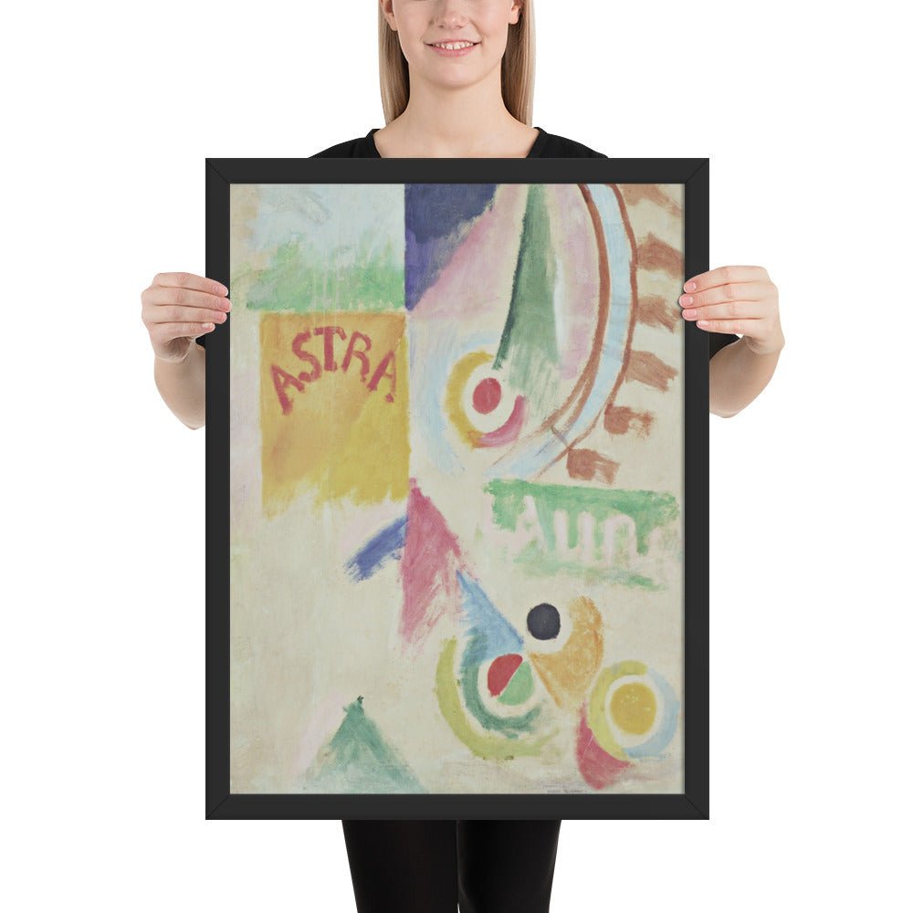 Football. L'Equipe de Cardiff by Robert Delaunay, Framed poster