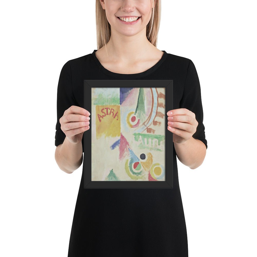 Football. L'Equipe de Cardiff by Robert Delaunay, Framed poster