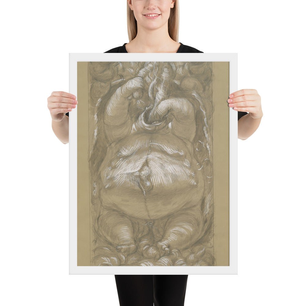 Gluttony by Paul Cadmus, Framed poster
