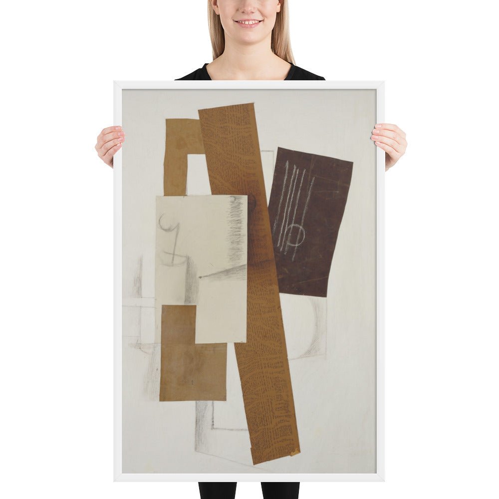 Guitar by Georges Braque, Framed poster