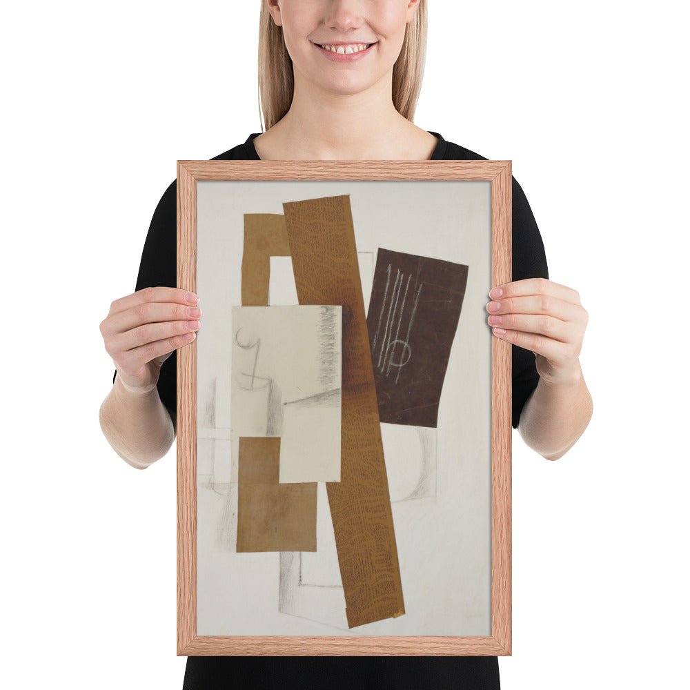 Guitar by Georges Braque, Framed poster
