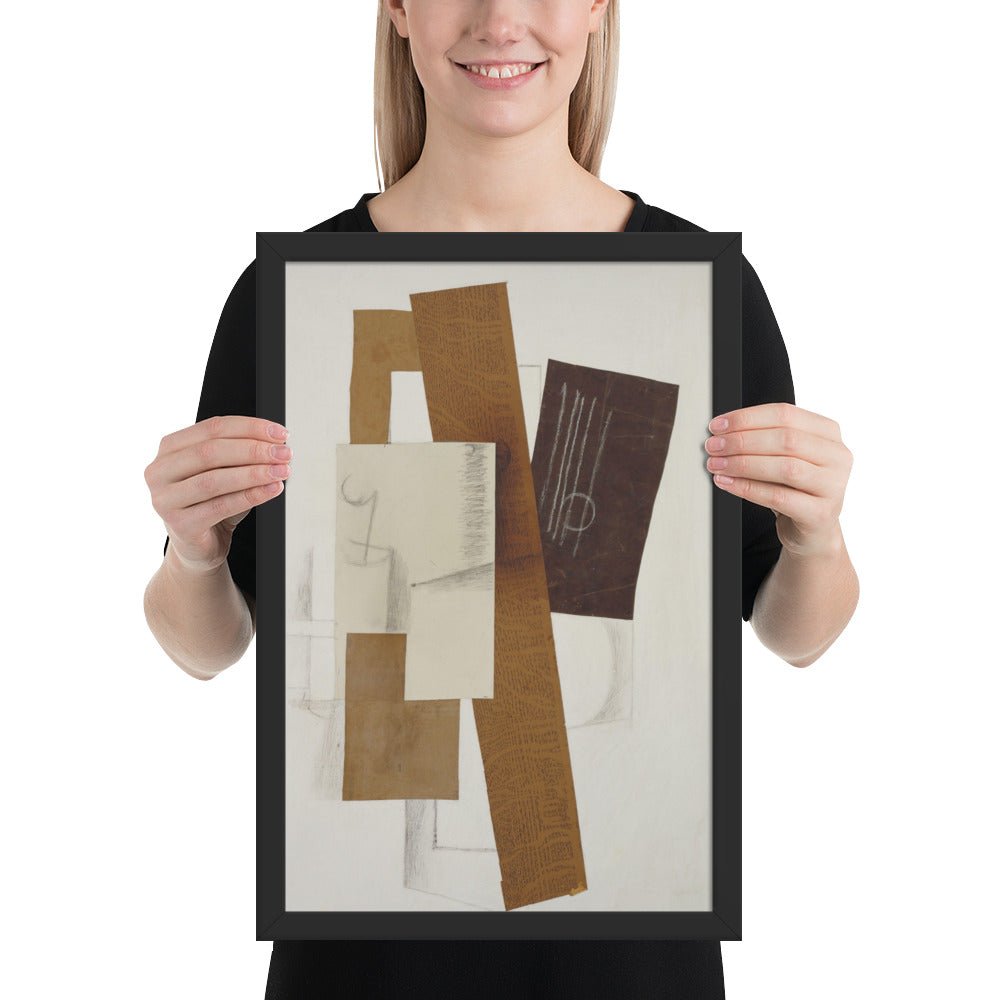Guitar by Georges Braque, Framed poster