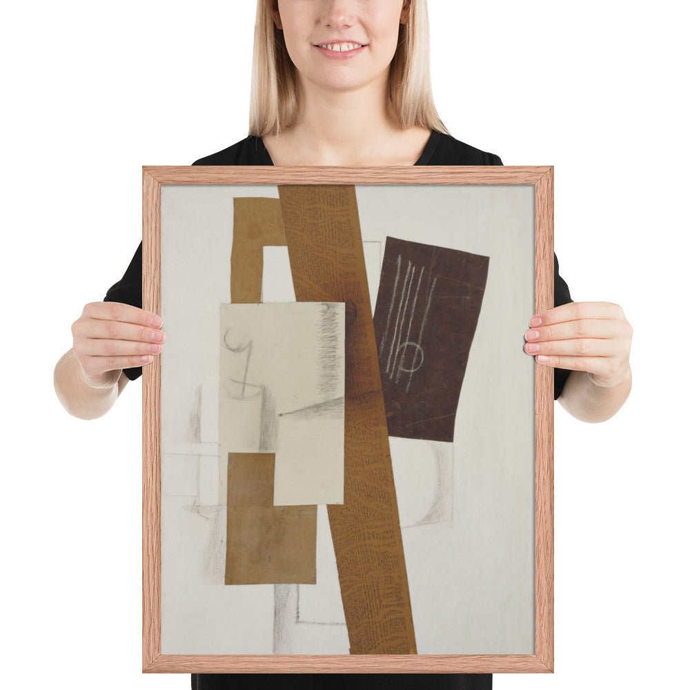 Guitar by Georges Braque, Framed poster