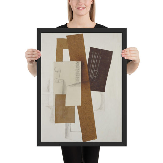 Guitar by Georges Braque, Framed poster
