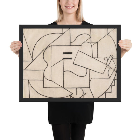 Guitar by Pablo Picasso, Framed poster