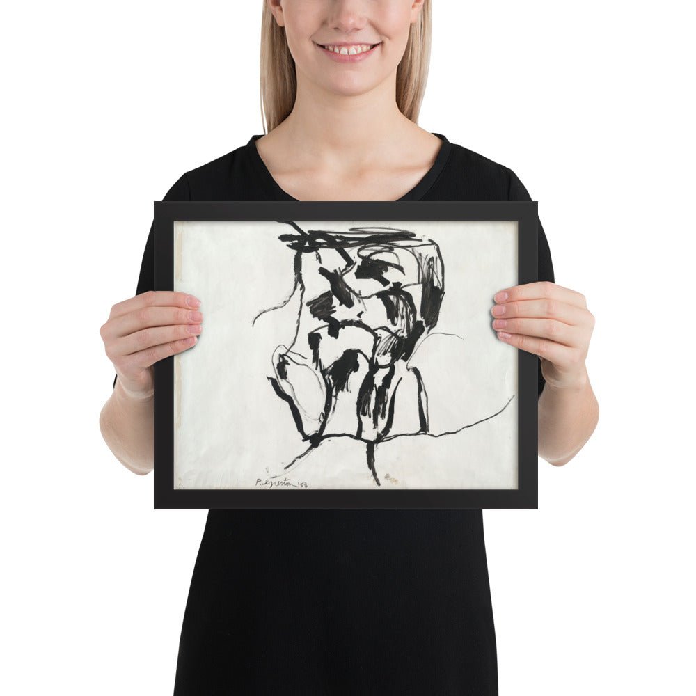 Head -- Double View by Philip Guston, Framed poster