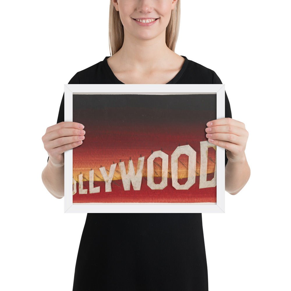 Hollywood Study #8 by Edward Ruscha, Framed poster