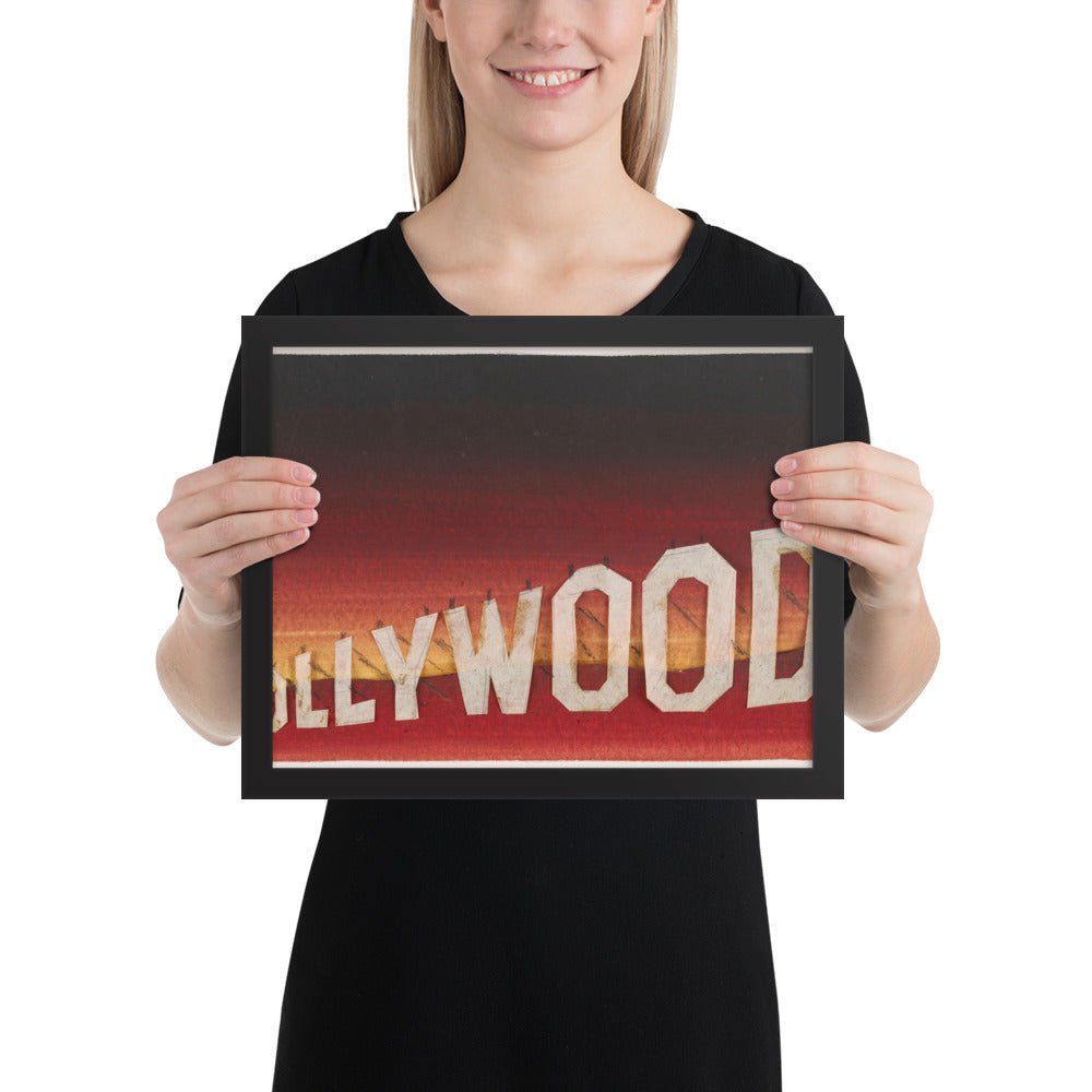 Hollywood Study #8 by Edward Ruscha, Framed poster