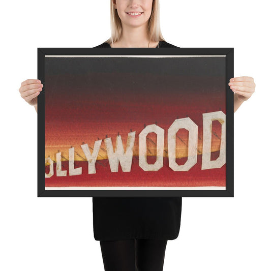 Hollywood Study #8 by Edward Ruscha, Framed poster