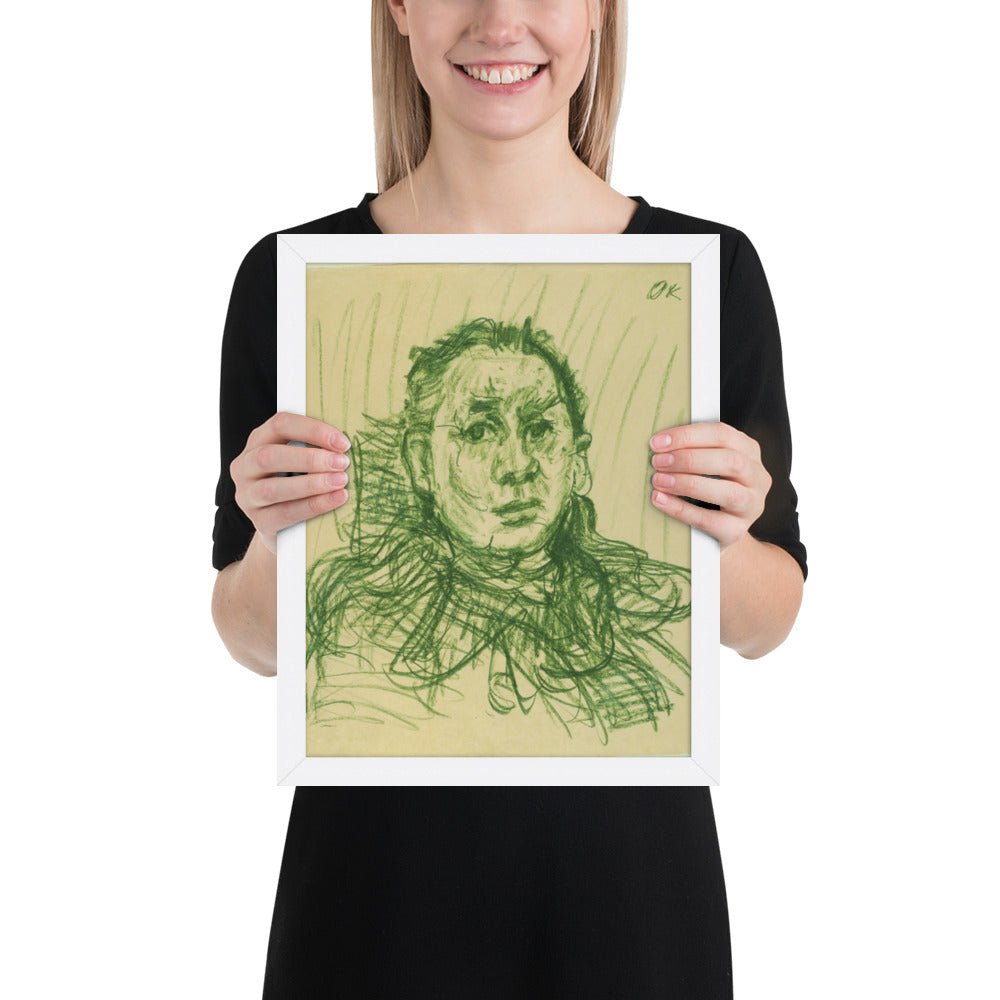 Hugo Erfurth by Oskar Kokoschka, Framed poster