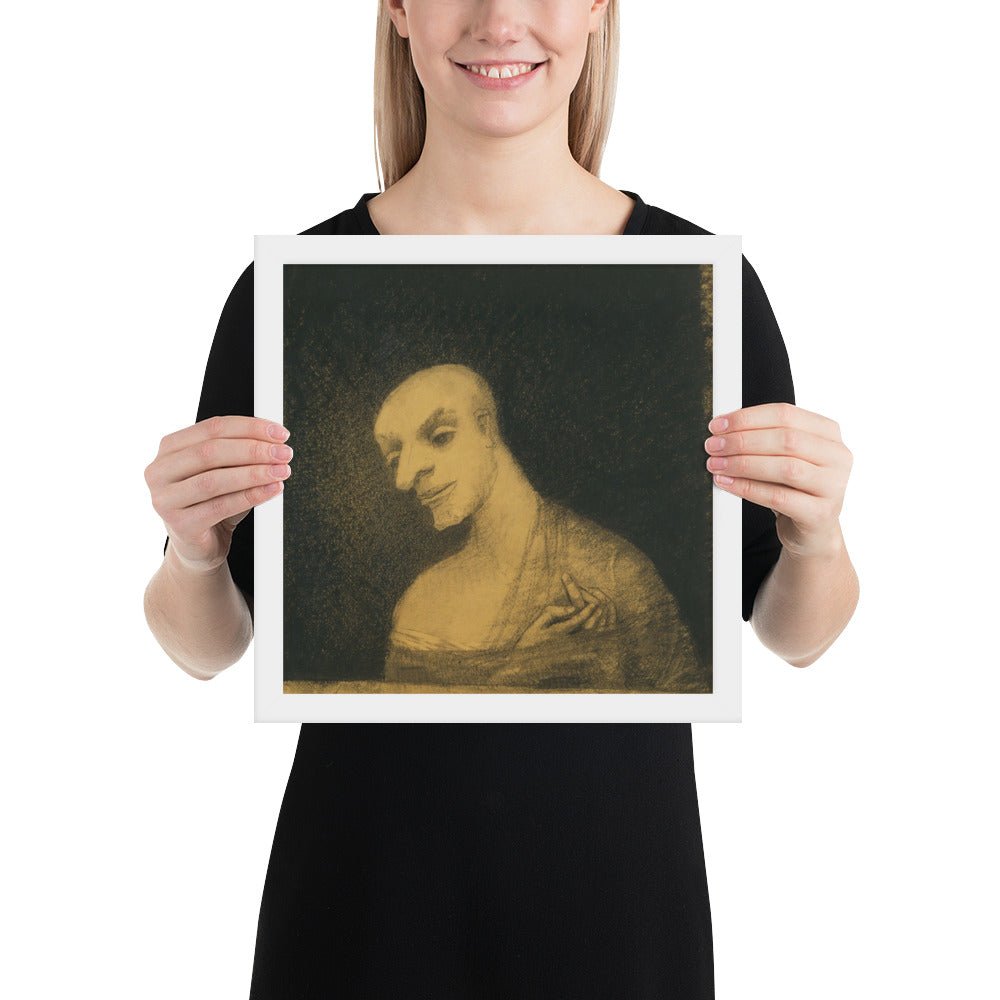 Imaginary Figure by Odilon Redon, Framed poster