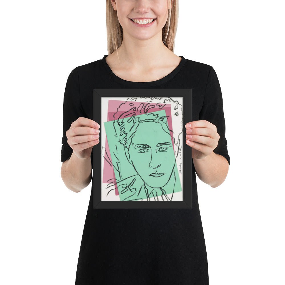 Jean Cocteau by Andy Warhol , Framed poster