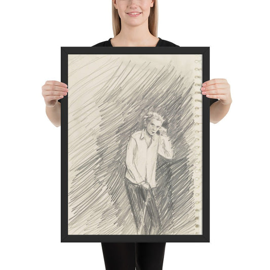 John Lydon by Elizabeth Peyton, Framed poster