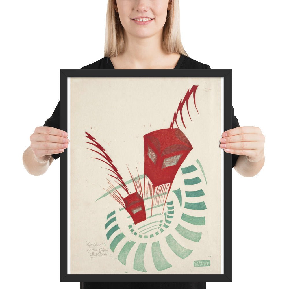 Lifts (Elevators), 1930 by Cyril Power, vintage modernist art, Framed poster print