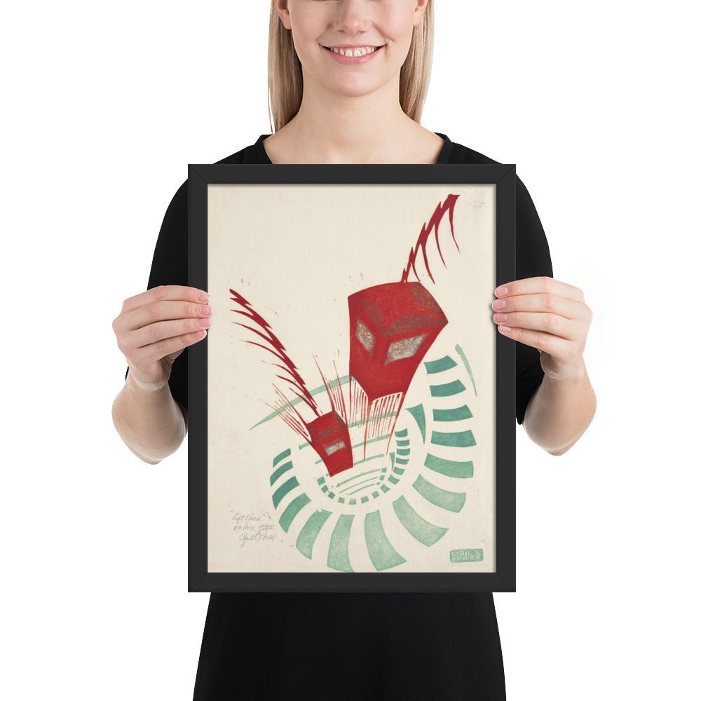 Lifts (Elevators), 1930 by Cyril Power, vintage modernist art, Framed poster print