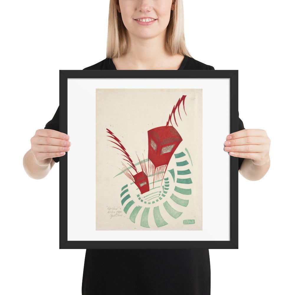 Lifts (Elevators), 1930 by Cyril Power, vintage modernist art, Framed poster print
