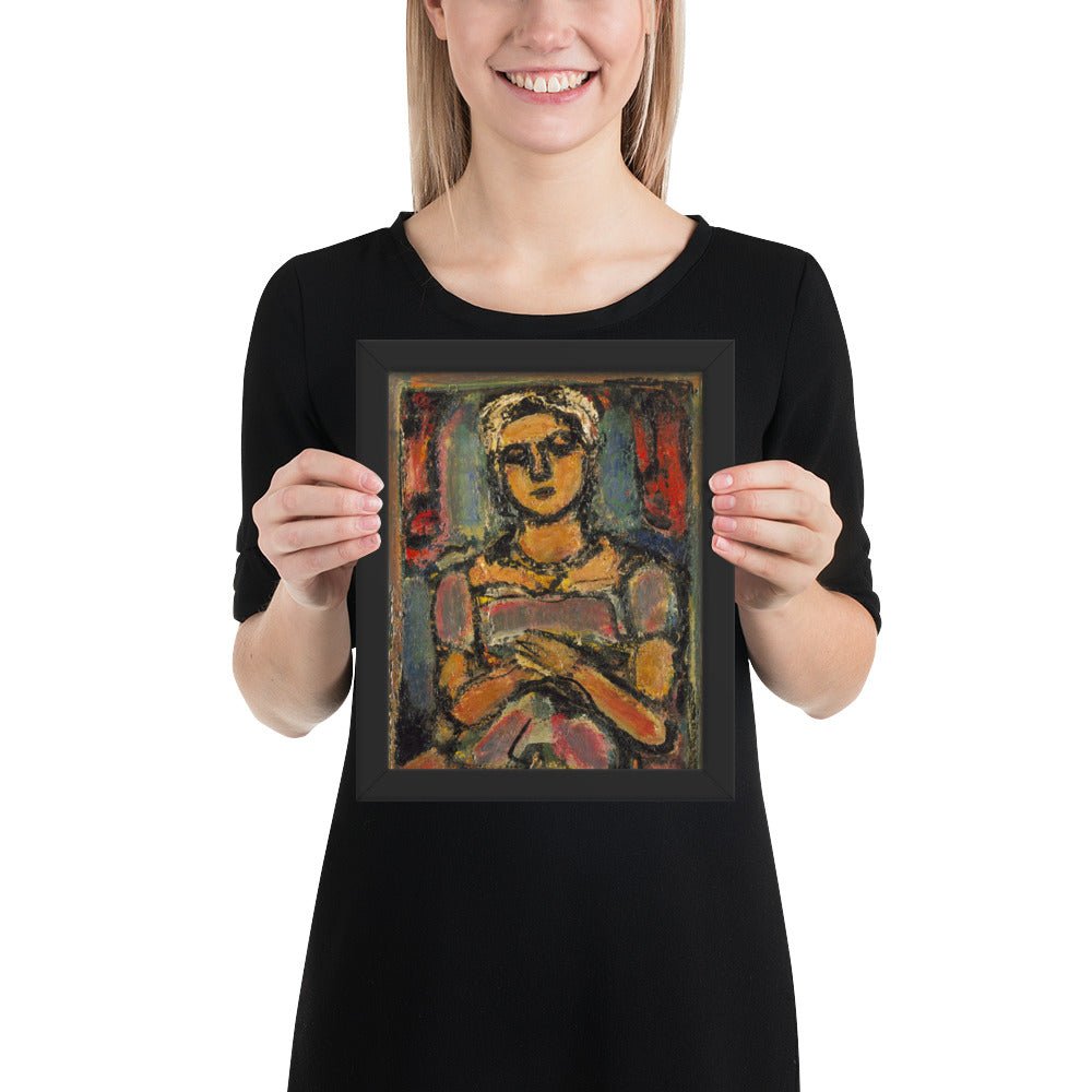 Little Peasant Girl by Georges Rouault, Framed poster