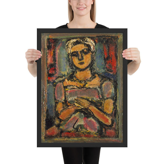 Little Peasant Girl by Georges Rouault, Framed poster