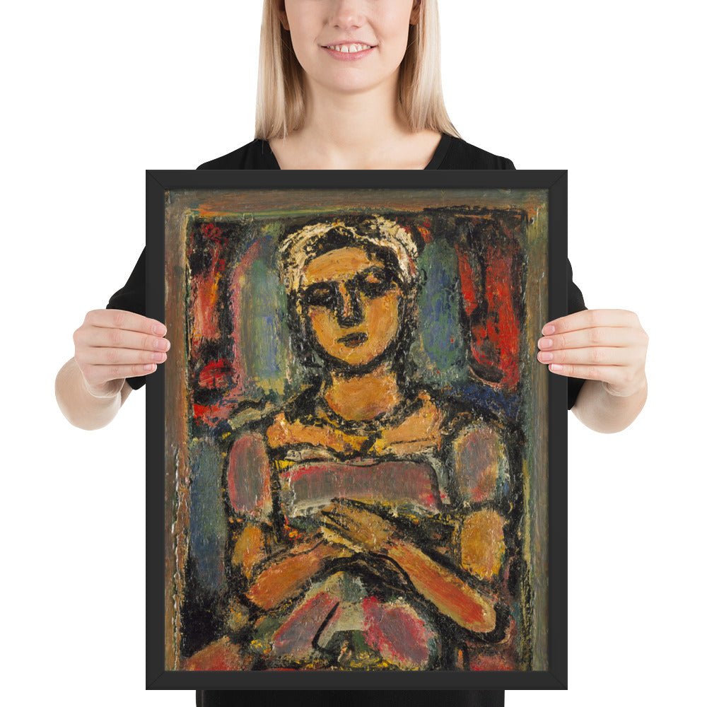 Little Peasant Girl by Georges Rouault, Framed poster