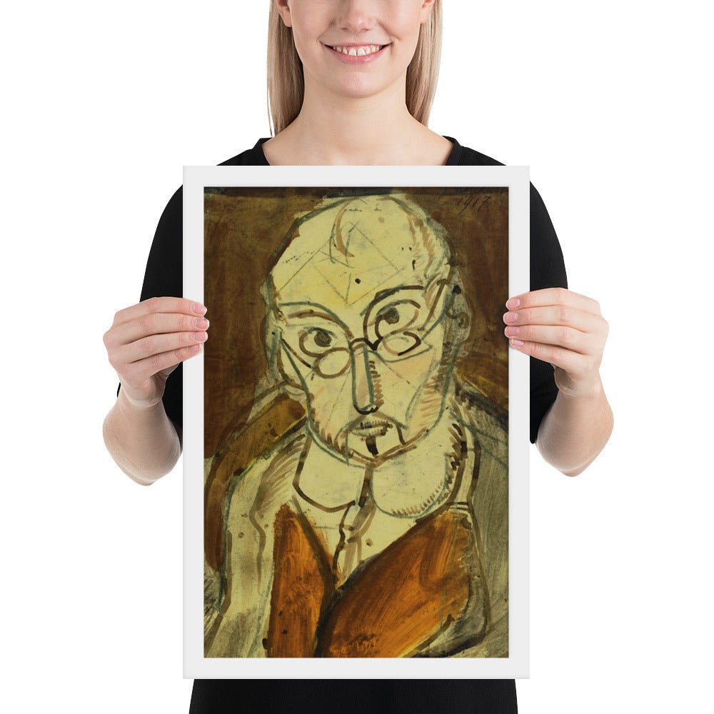 Man with Spectacles by Georges Rouault, Framed poster