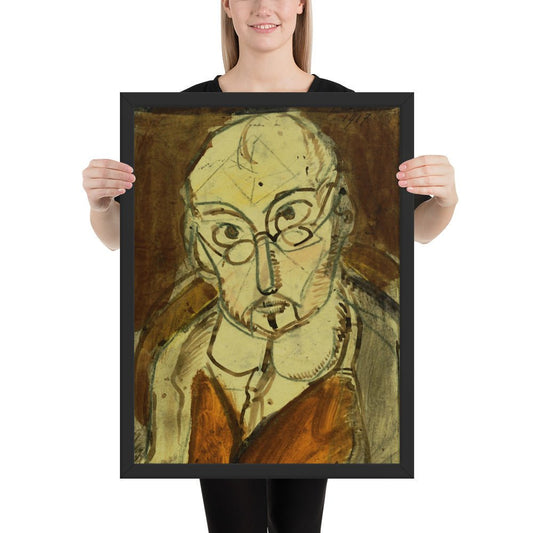 Man with Spectacles by Georges Rouault, Framed poster