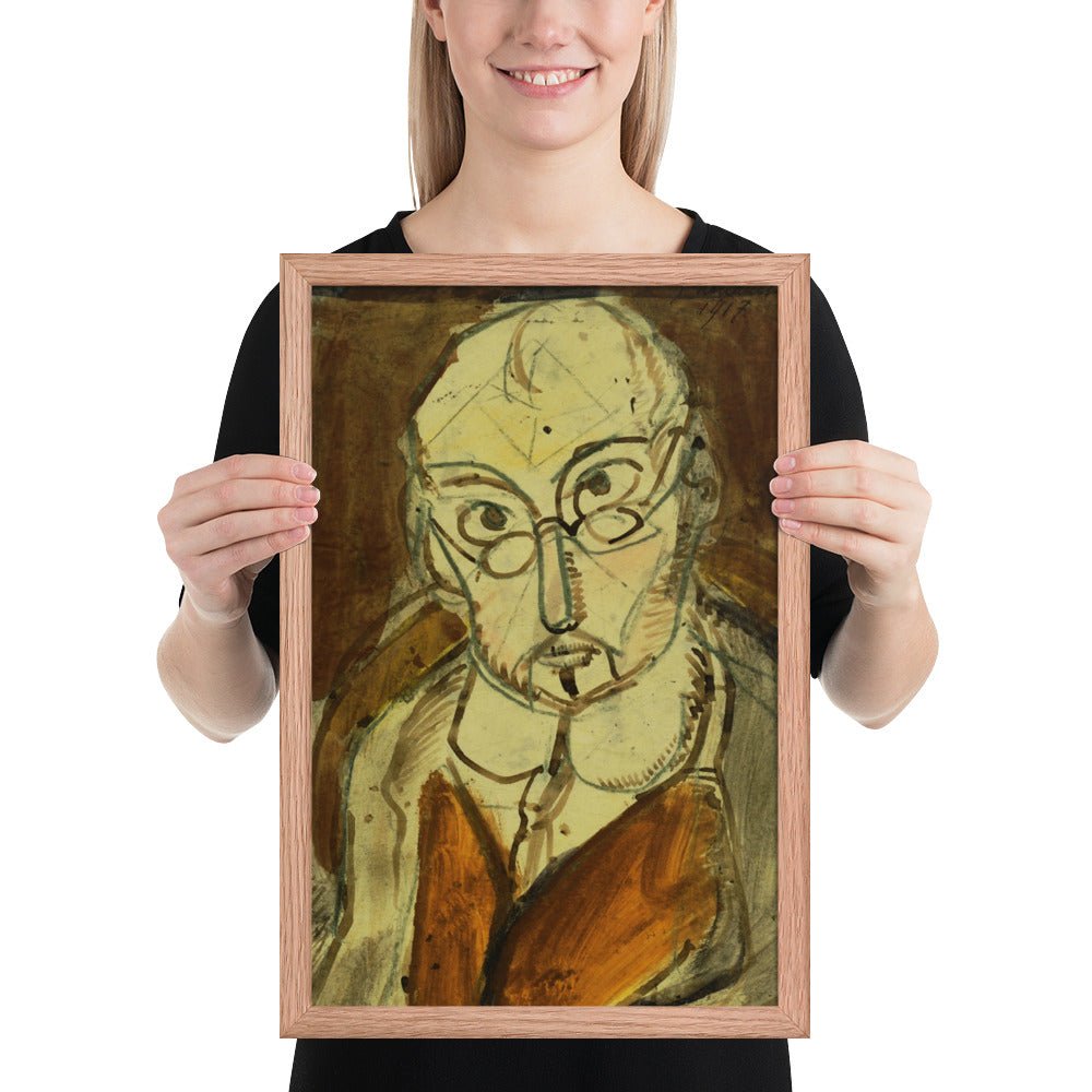 Man with Spectacles by Georges Rouault, Framed poster