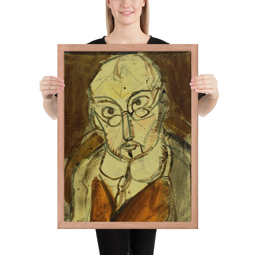 Man with Spectacles by Georges Rouault, Framed poster