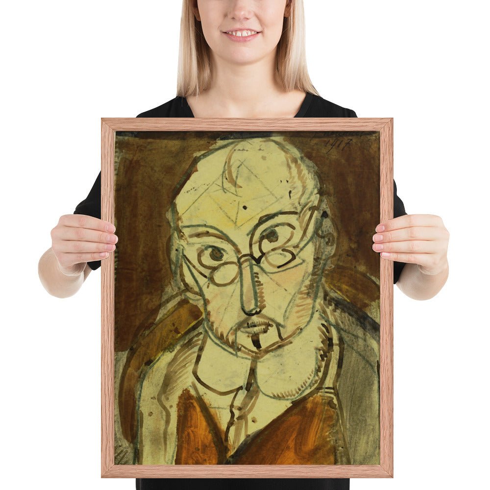 Man with Spectacles by Georges Rouault, Framed poster