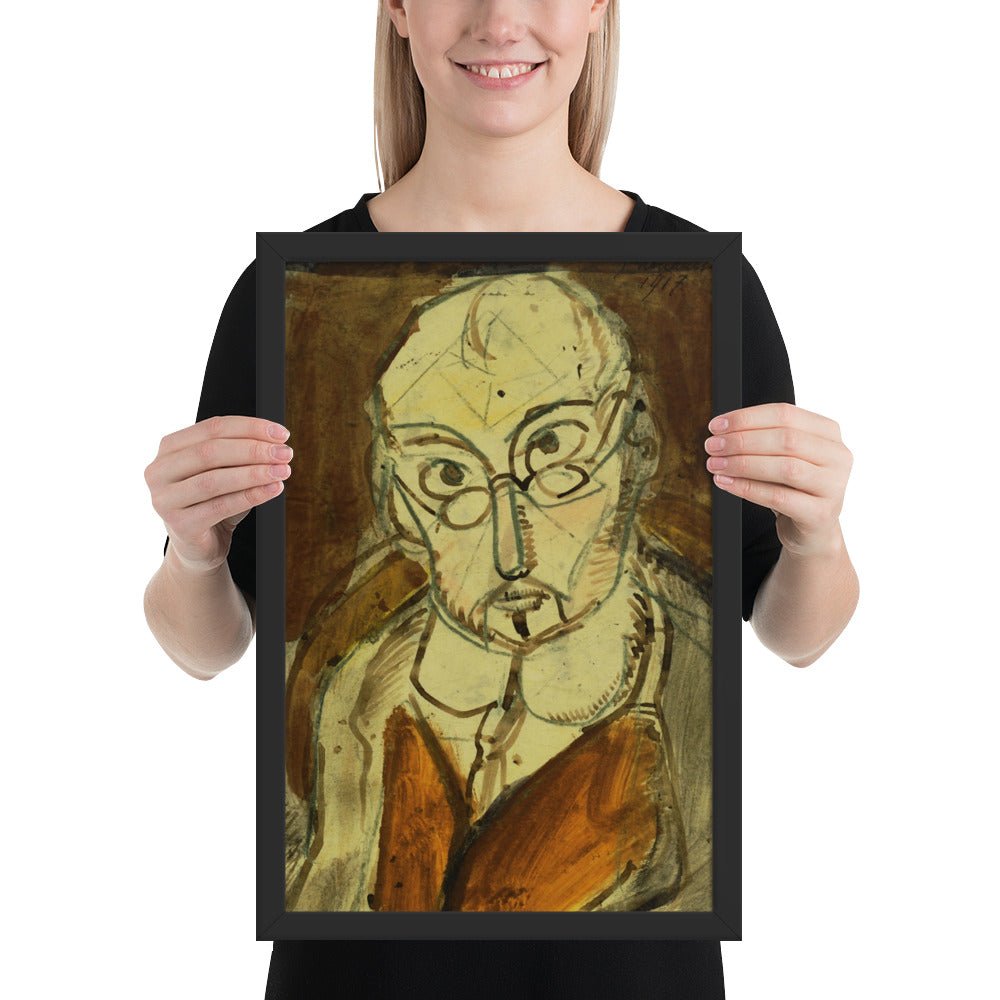 Man with Spectacles by Georges Rouault, Framed poster
