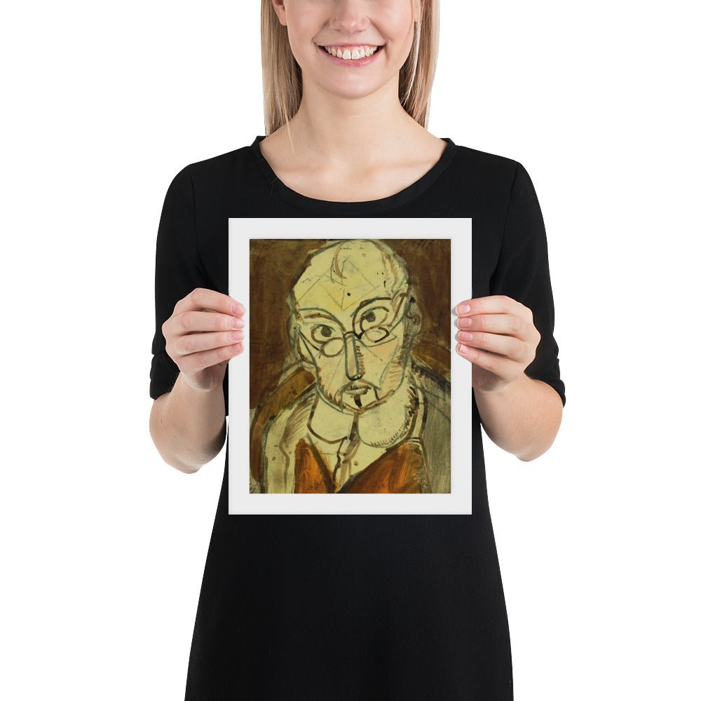 Man with Spectacles by Georges Rouault, Framed poster