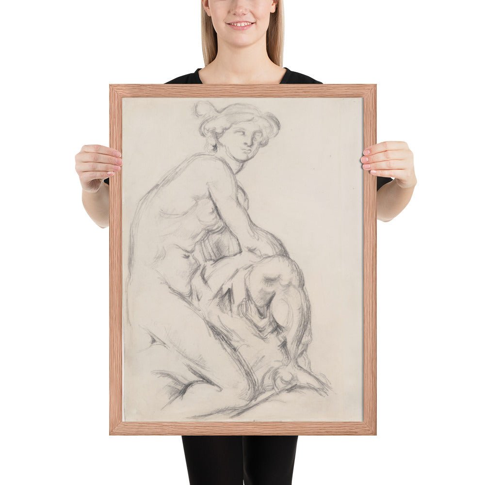 Mercury after Pigalle by Paul Cézanne, Framed poster