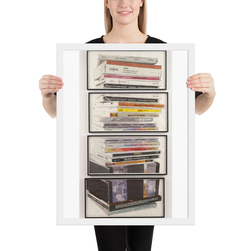 Mullerpile by Dave Muller, Framed poster