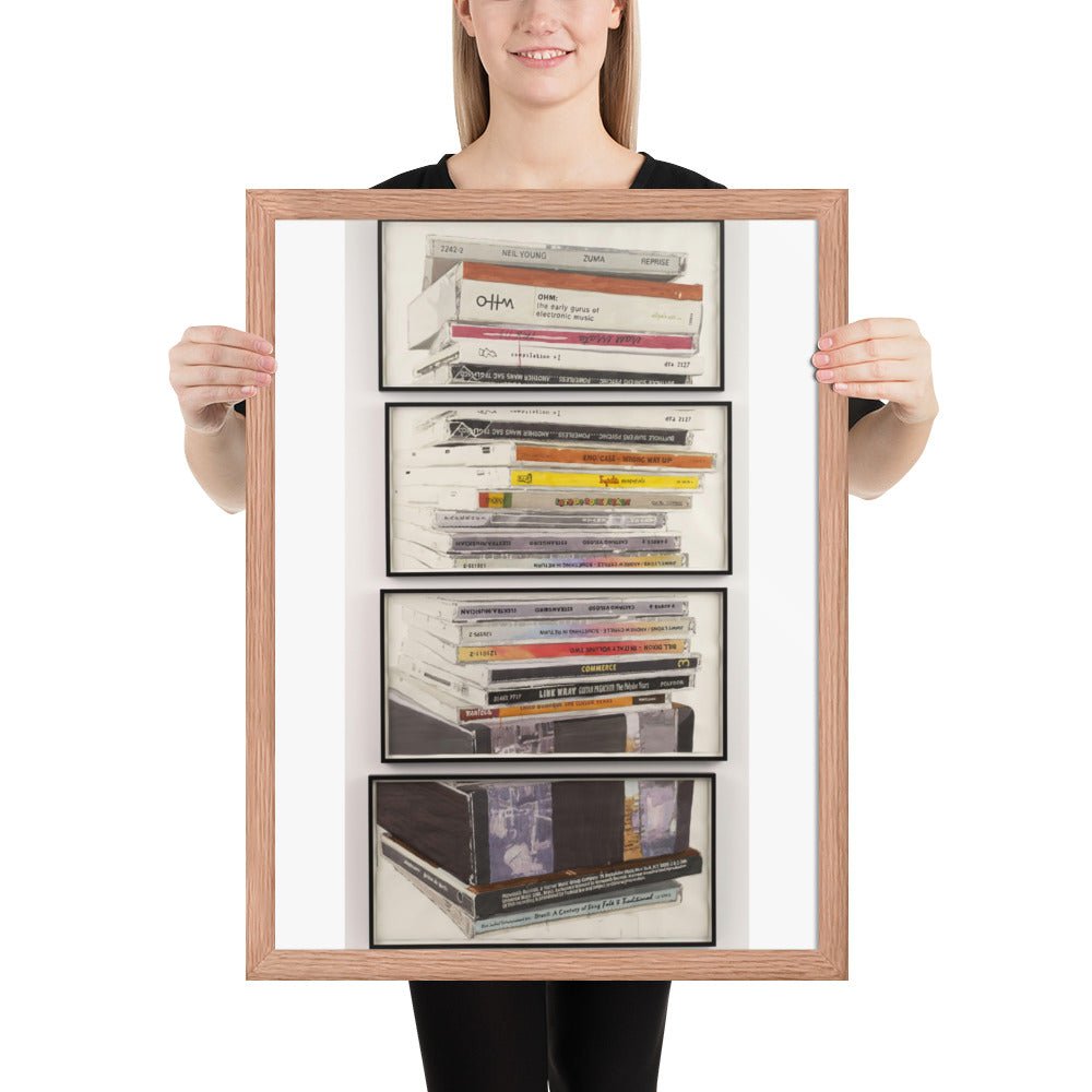 Mullerpile by Dave Muller, Framed poster
