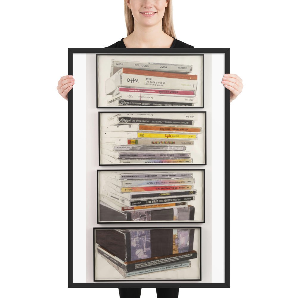 Mullerpile by Dave Muller, Framed poster