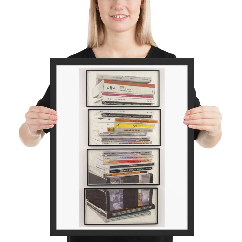 Mullerpile by Dave Muller, Framed poster
