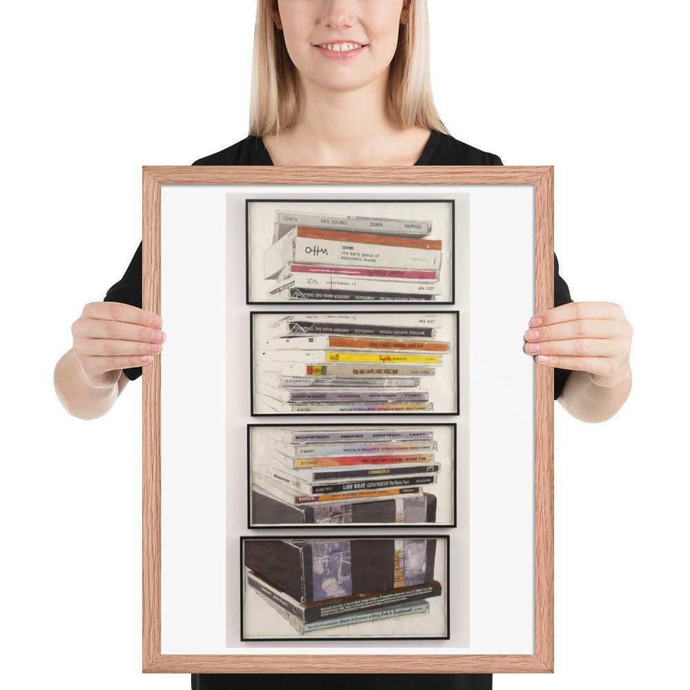 Mullerpile by Dave Muller, Framed poster