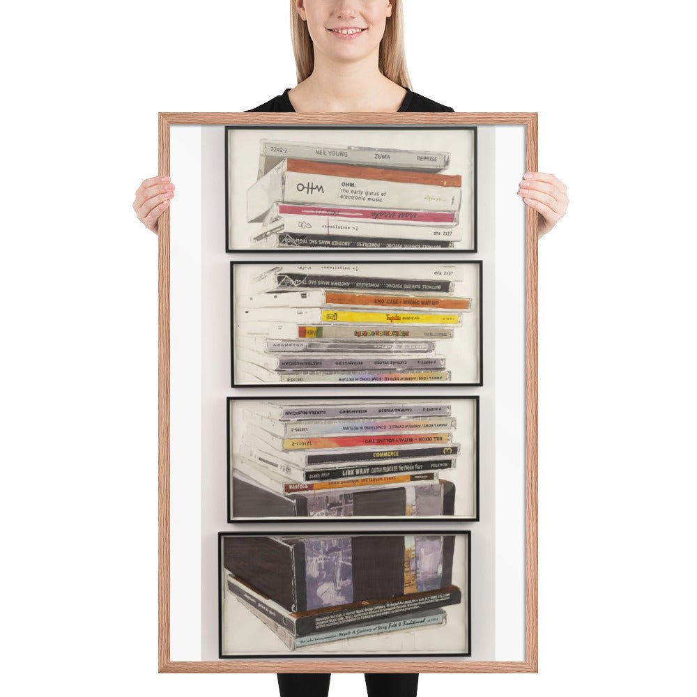 Mullerpile by Dave Muller, Framed poster