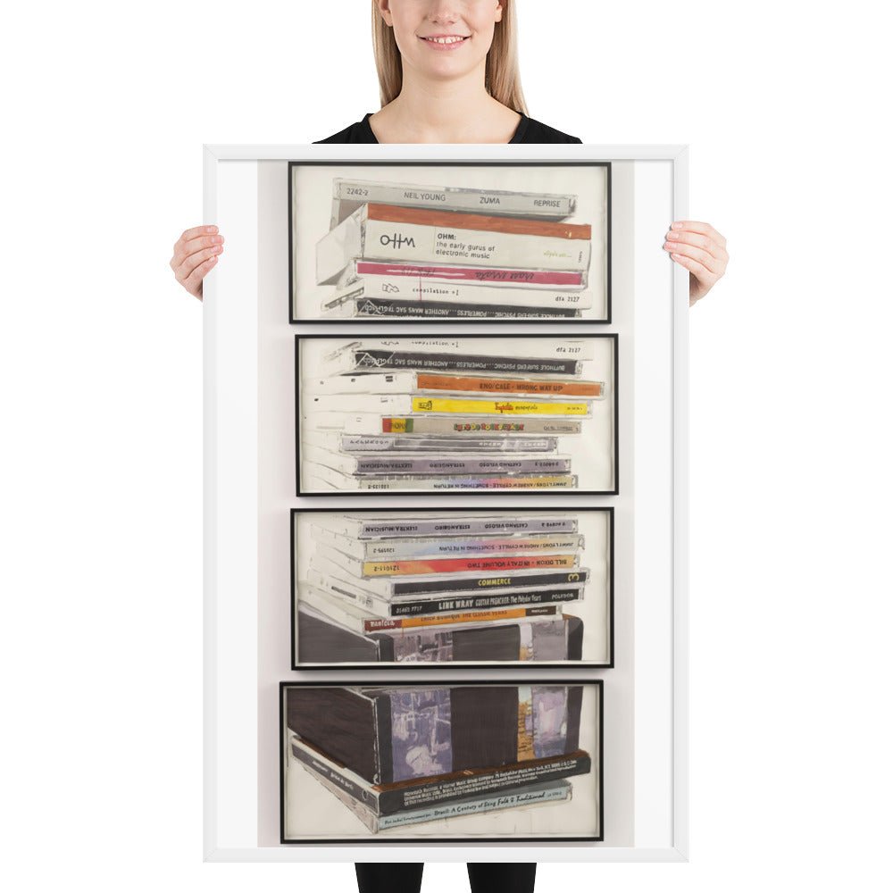 Mullerpile by Dave Muller, Framed poster