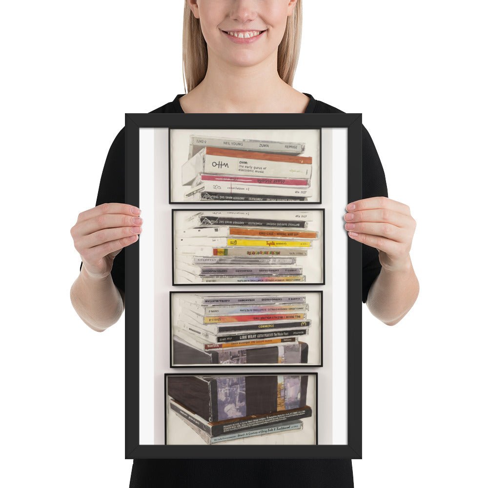 Mullerpile by Dave Muller, Framed poster